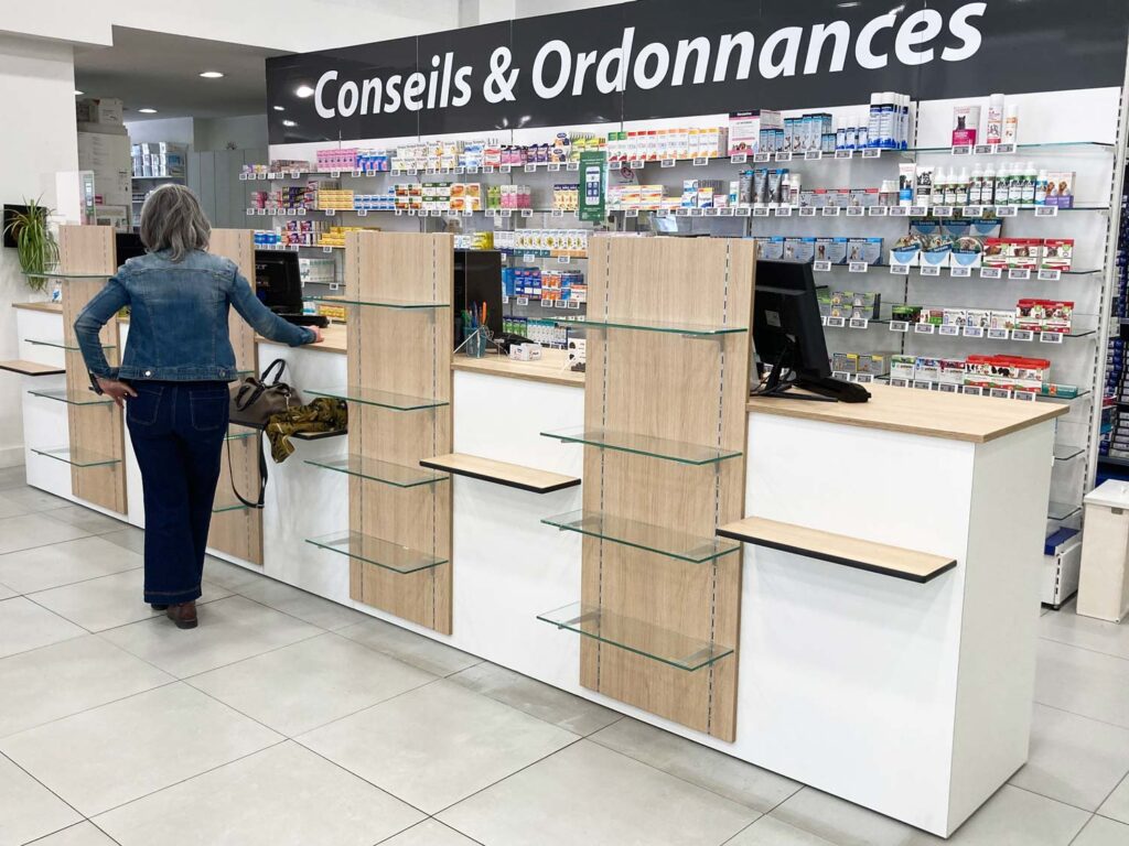 Comptoir professionnel menuiserie aménagement intérieur