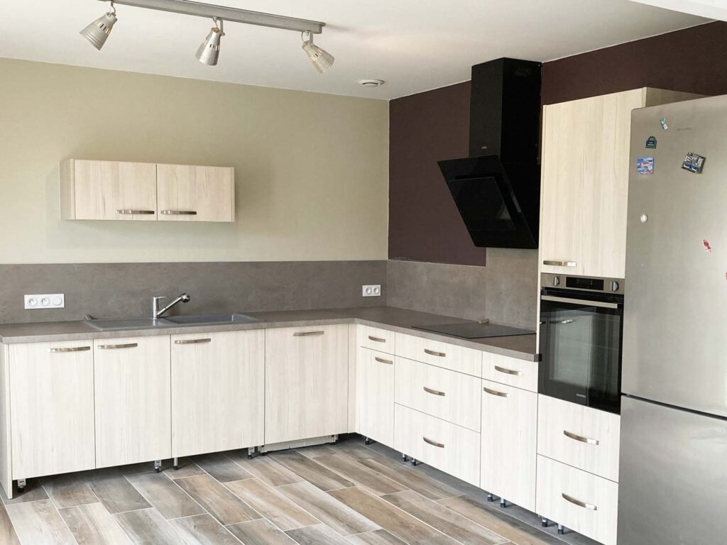 Cuisine bois menuiserie aménagement intérieur
