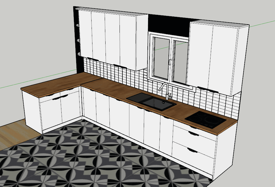 plan cuisine 3D